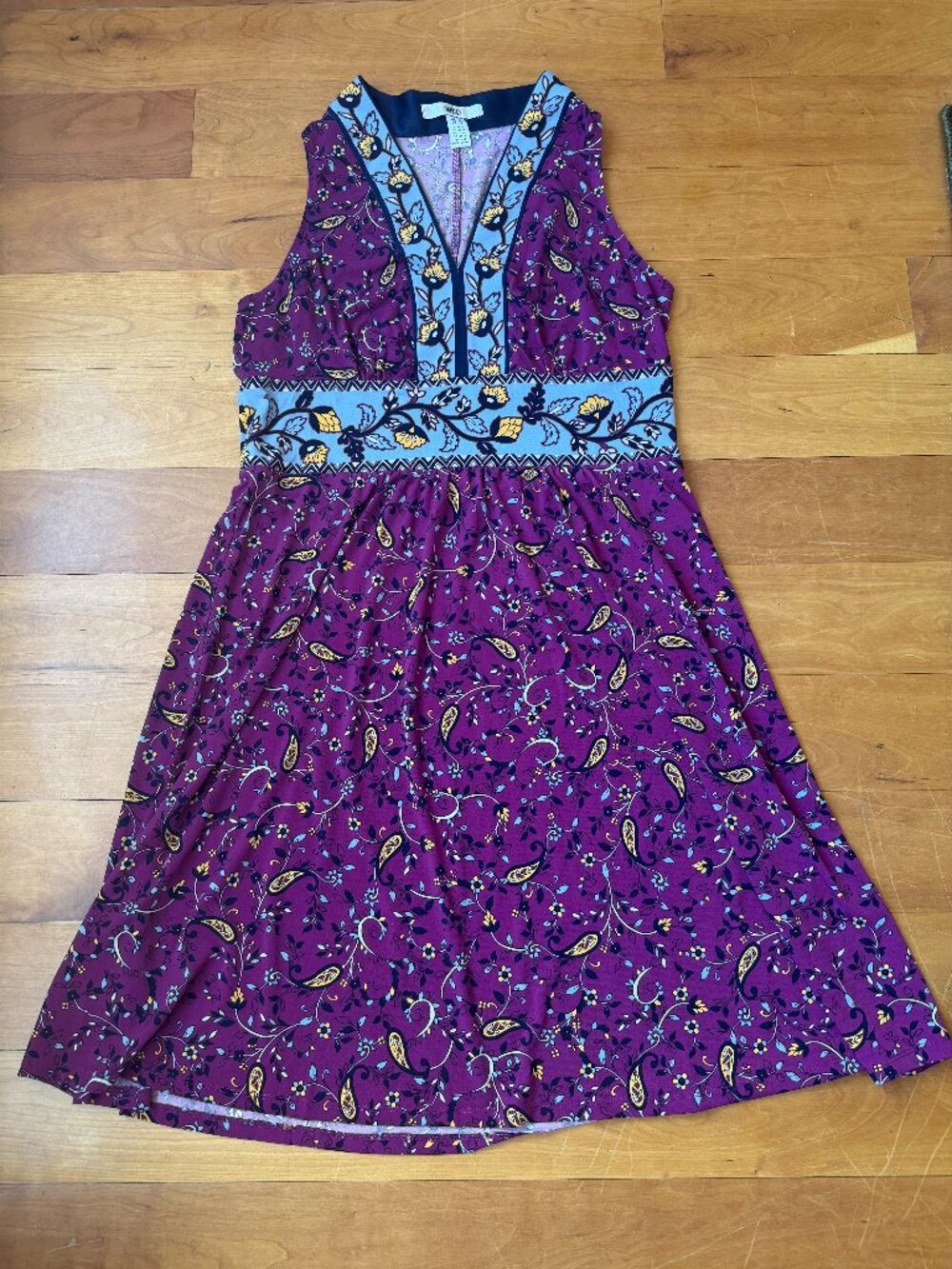 Purple Paisley Wisp Dress - 12